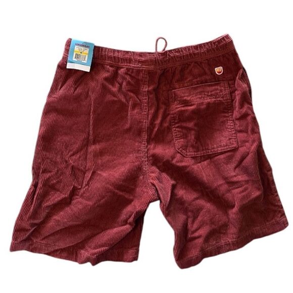 Union Bay Men's Archie Red Clay Corduroy Pull On Shorts Drawstring M NWT - Picture 7 of 8